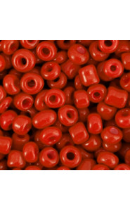 Seed beads 6/0 (4mm) Brick red